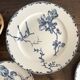Earthenware compotier, oxford blue, hb & cie choisy le roi