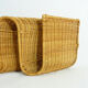 Magazine holder  in rattan wicker, wave shape 70s