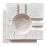 Brutalist Travertine Ashtray