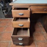 Solid oak minister's desk