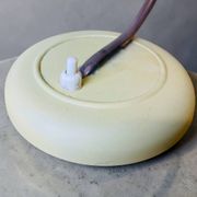 Lampe de table ou applique murale en verre rose des années 60