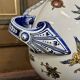 Gien earthenware cache pot from the late 19th century with Renaissance decoration.
