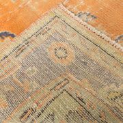 6x9 Pumpink Orange & Blue Classic Turkish Area Rug, 187x271Cm