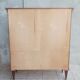 Empire style display cabinet in mahogany veneer