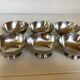 Six silver metal coupe bowls Denmark
