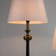 Pair of Floor Lamps in Black and Gold, The Netherlands — 1990s