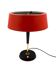 Oscar Torlasco, Mid-Century red table lamp, Lumi, Italy 1954