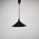 Black suspension light in "Space Age" style (Czechoslovakia, 1970s)