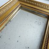 Small mercury mirror Wooden frame