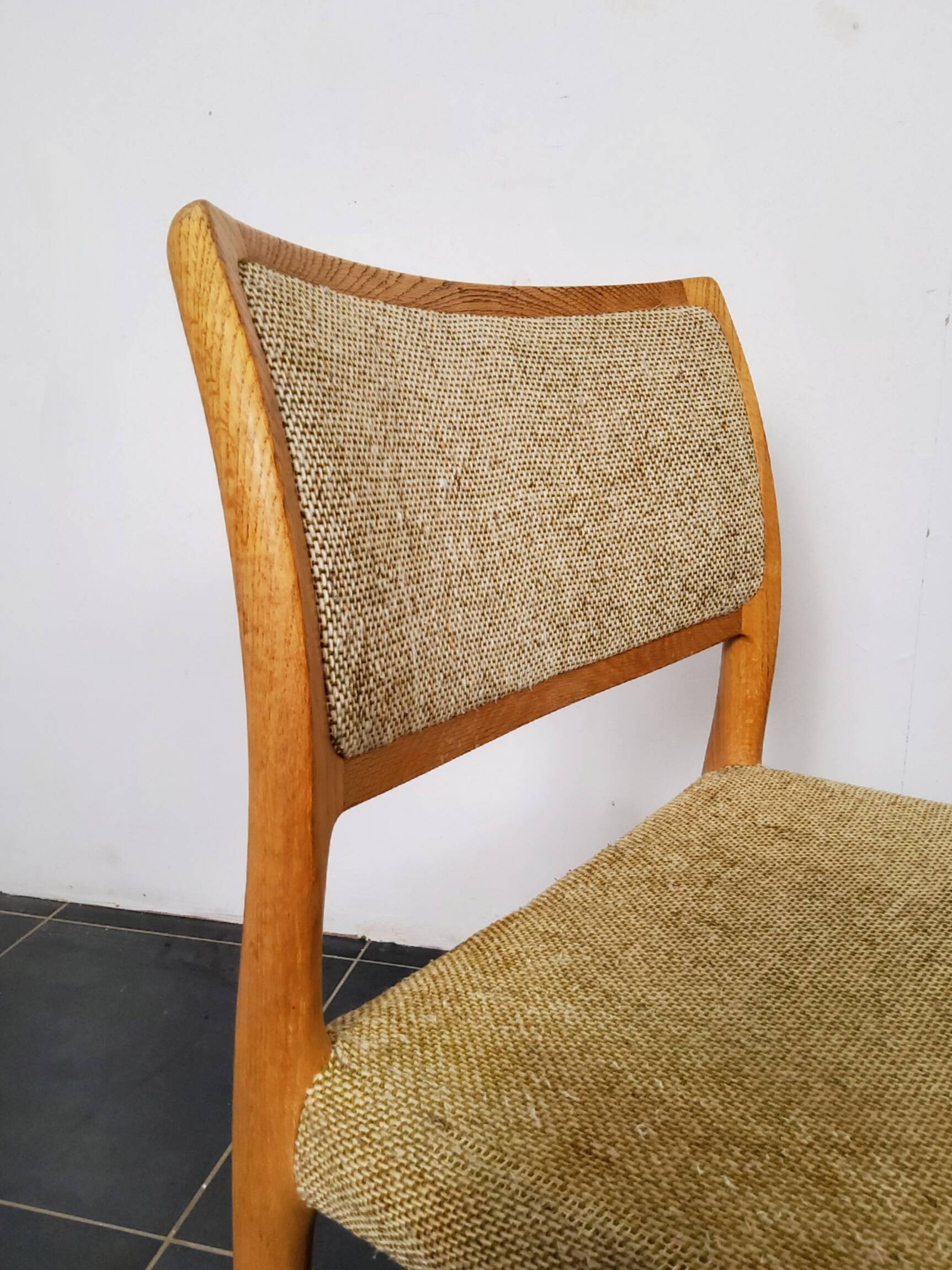 4 Scandinavian chairs model 80 by Niels O. Møller, Denmark