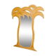 Mirror "palms" in rattan