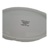 Oval dish: Snake Porcelain