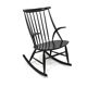 Beech rocking chair, Illum Wikkelsø, N. Eilersen, Denmark, 1960