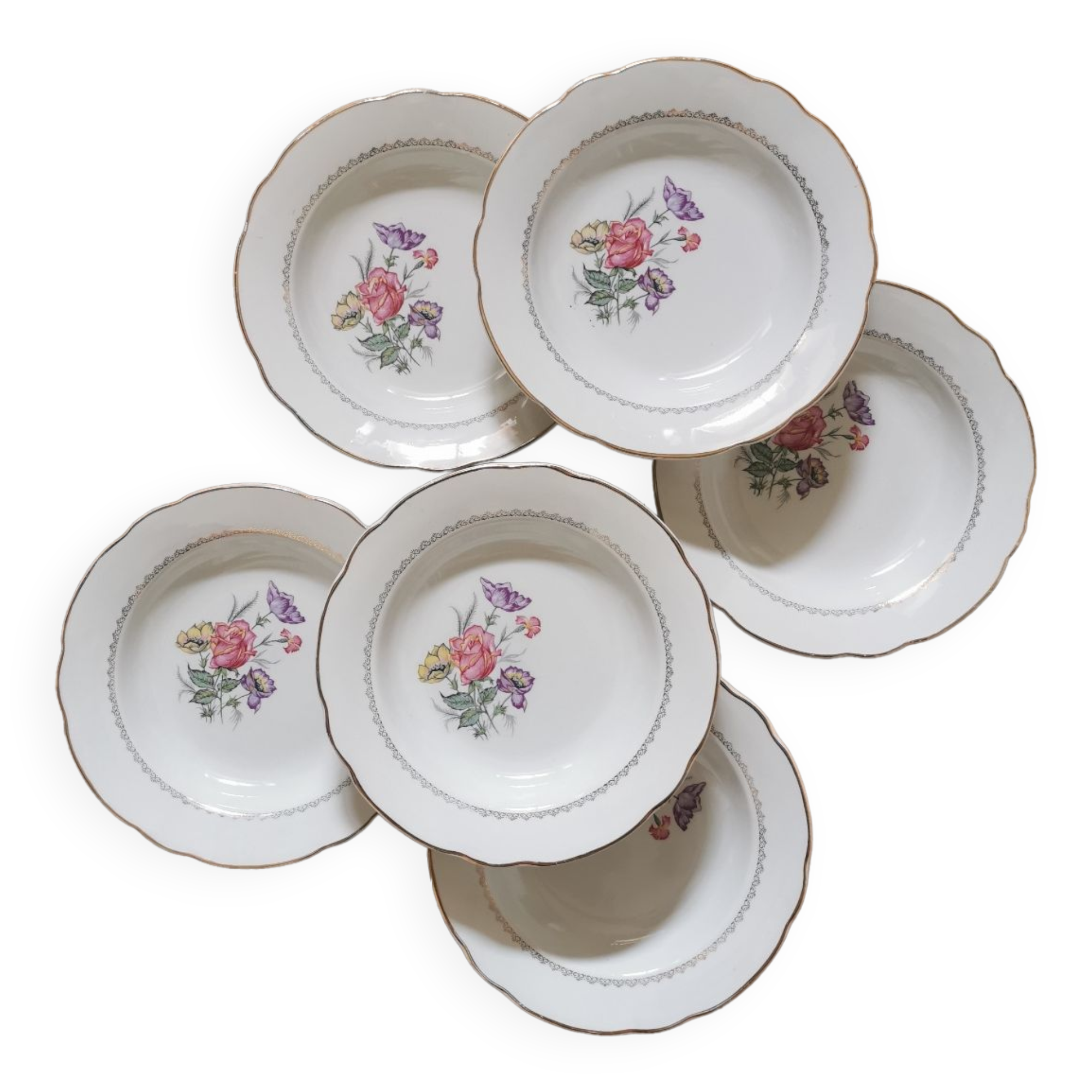 Vintage Digoin hollow plates