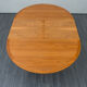 Round dining table, vintage, with extensions