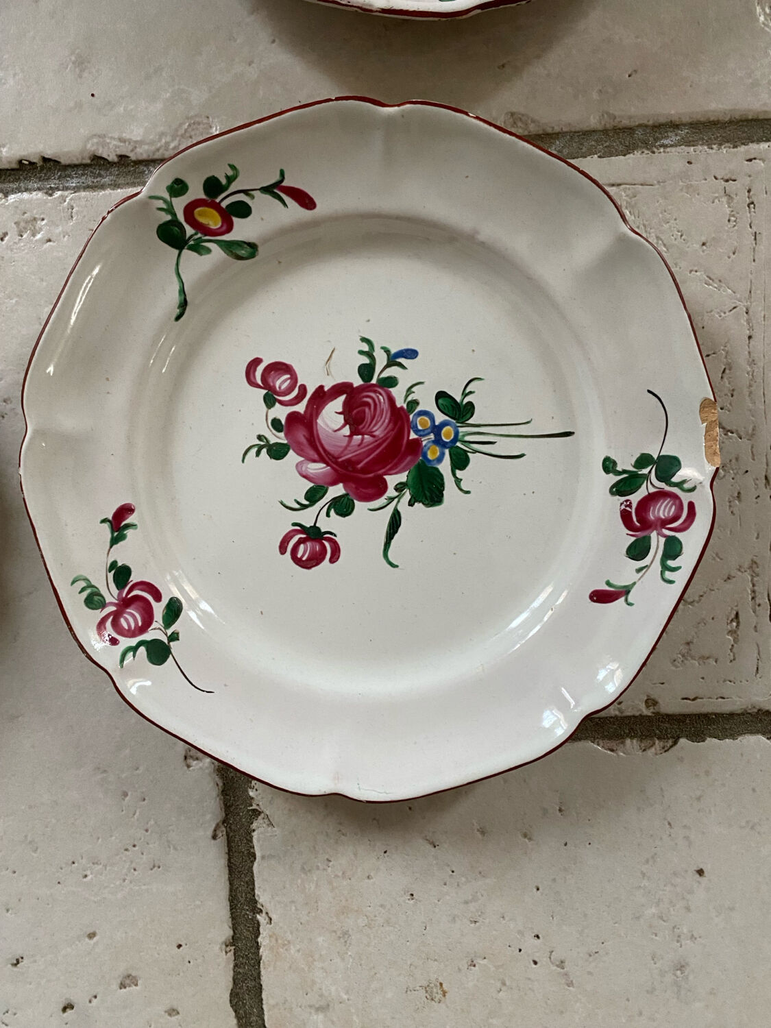 Antique Eastern earthenware plates