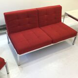 Sofa 2 seats and 2 armchairs "samurai" design joseph-André motte aiborne edition 1961
