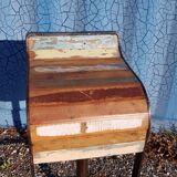 Bar stool design cast iron and wood