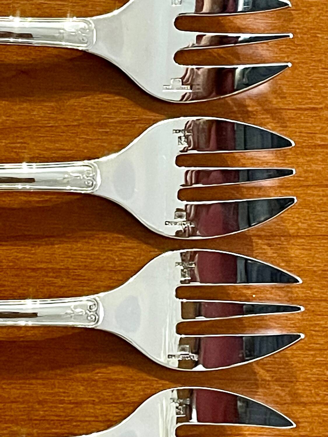Christofle Malmaison 6 oyster forks new condition