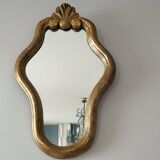 old mirror in gilded wood