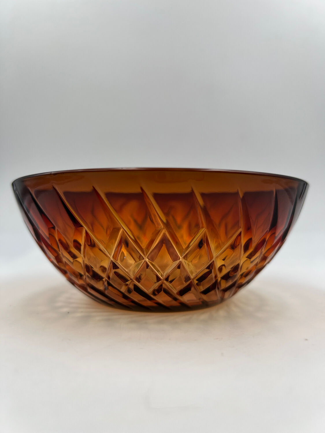 Amber glass bowls worked