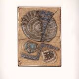 Very rare and large wall tile from Tue Poulsen 1970