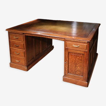 Bureau partenaire en chêne ancien