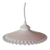 Suspension in pleated opaline