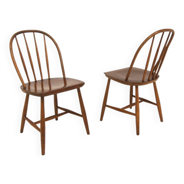 Set de 2 chaises scandinave en teck, Nässjö Stolfabrik, Nesto, Suède, 1960