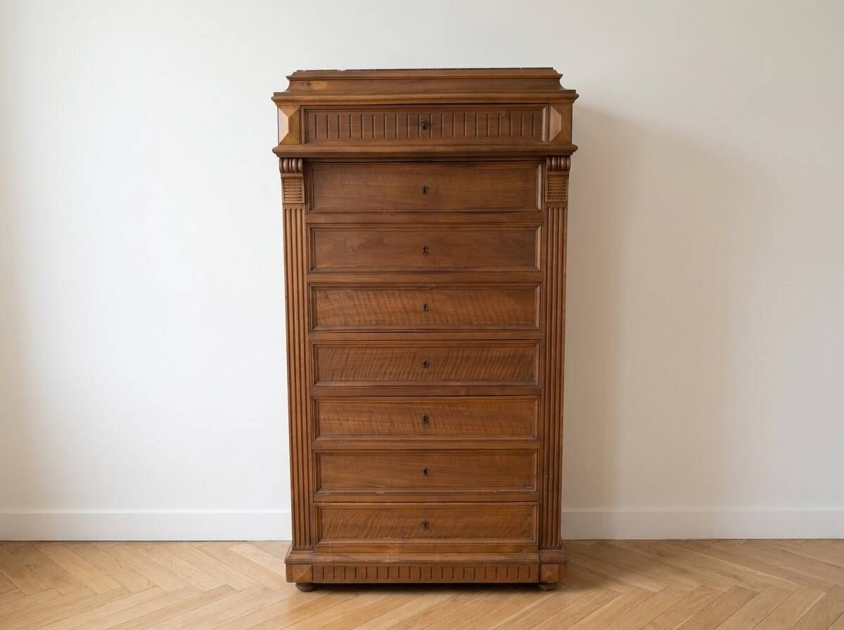Napoleon III solid wood office secretary