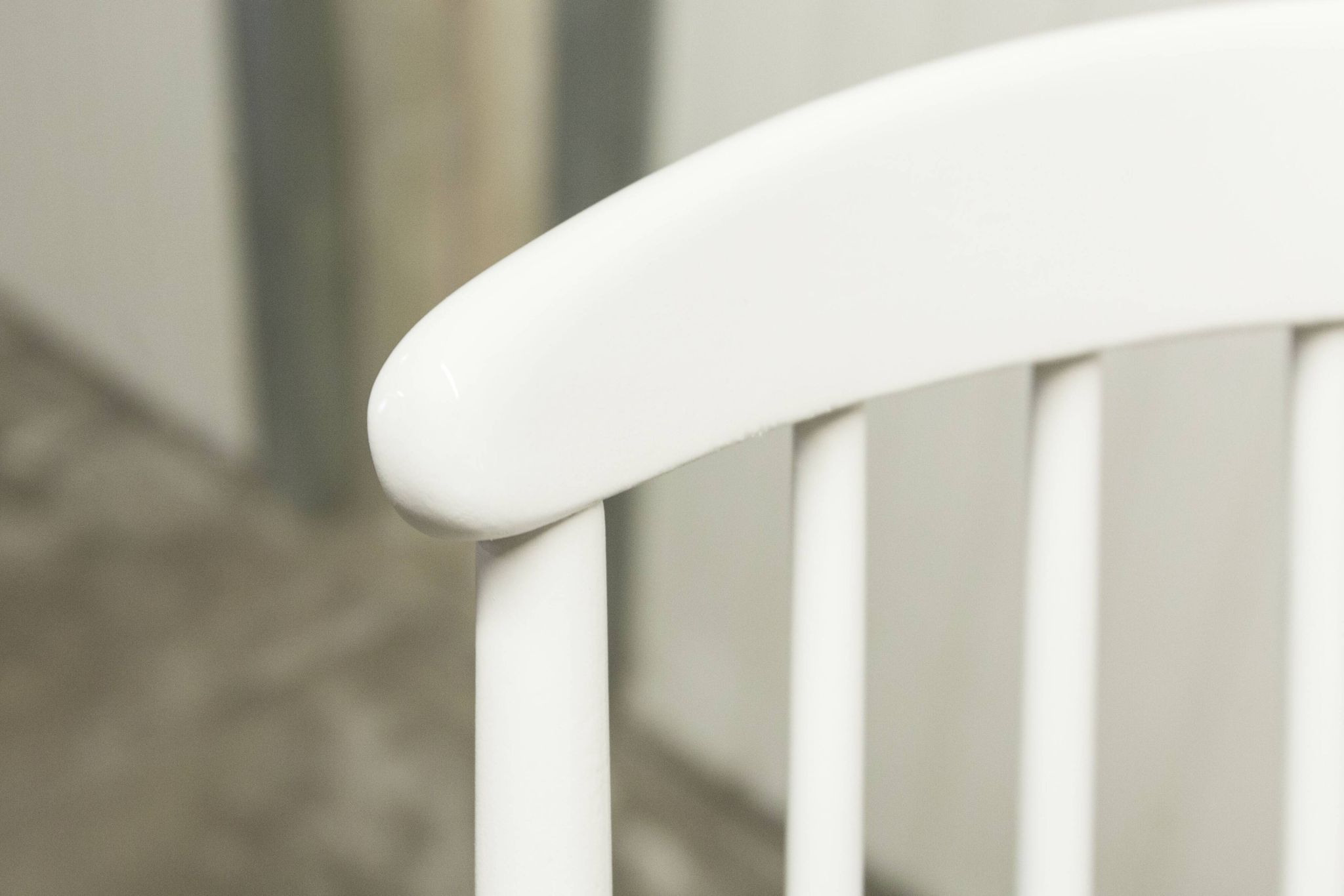 Grandessa rocking chair in white beech by Lena Larsson 1960 for Nesto