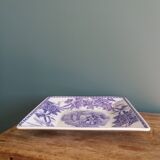 plate or dish with purple and mauve decoration