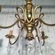 Bronze and crystal chandelier in the style of the Baguès house