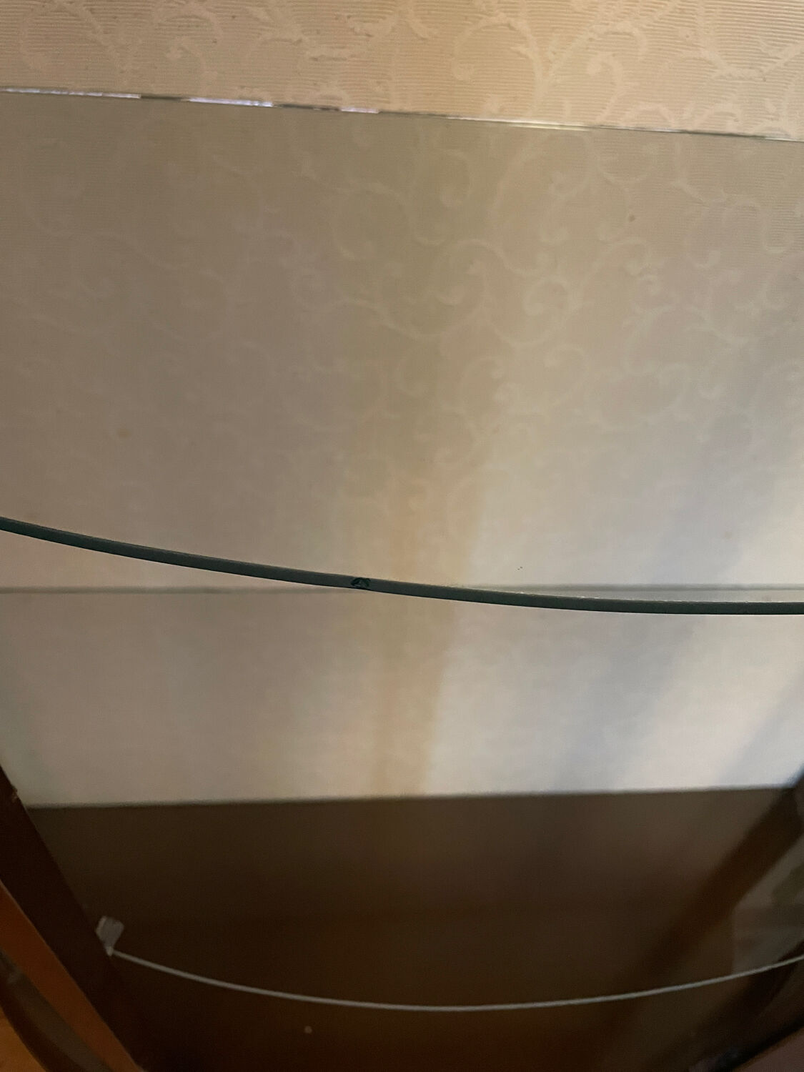 Chippendale-style English-style display case