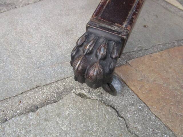 Antique folding dining table