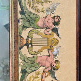 Antique wooden mirror