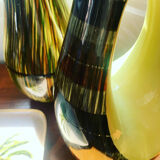 Set of 2 signed Saint Clément vases