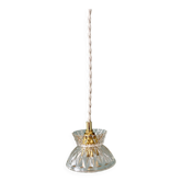 Vintage glass pendant light - tableware collection (UD1)