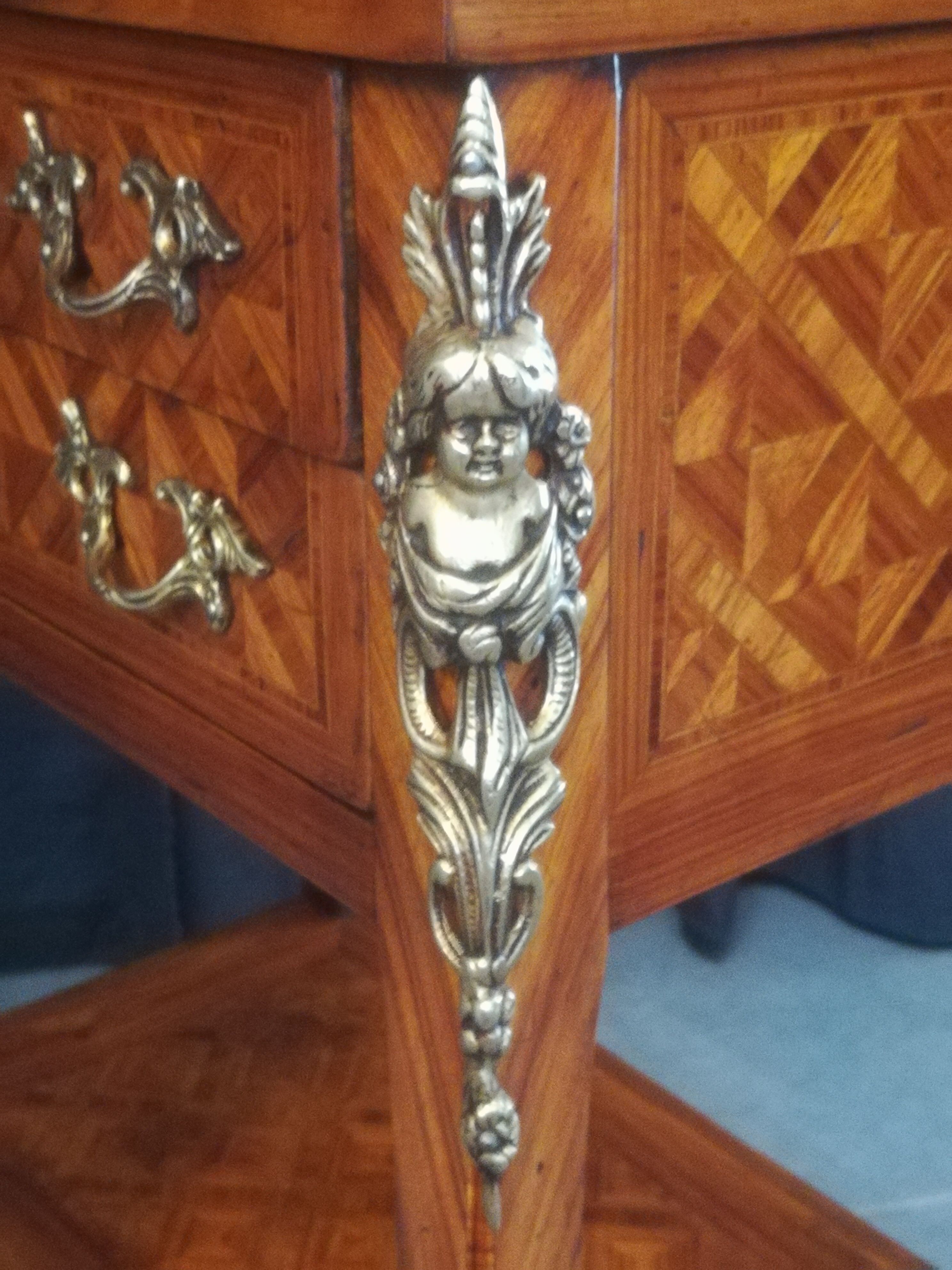 Lady's secretary in marquetry