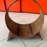 Wicker log holder
