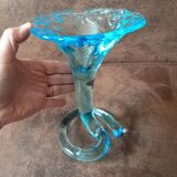 Swirling glass vase