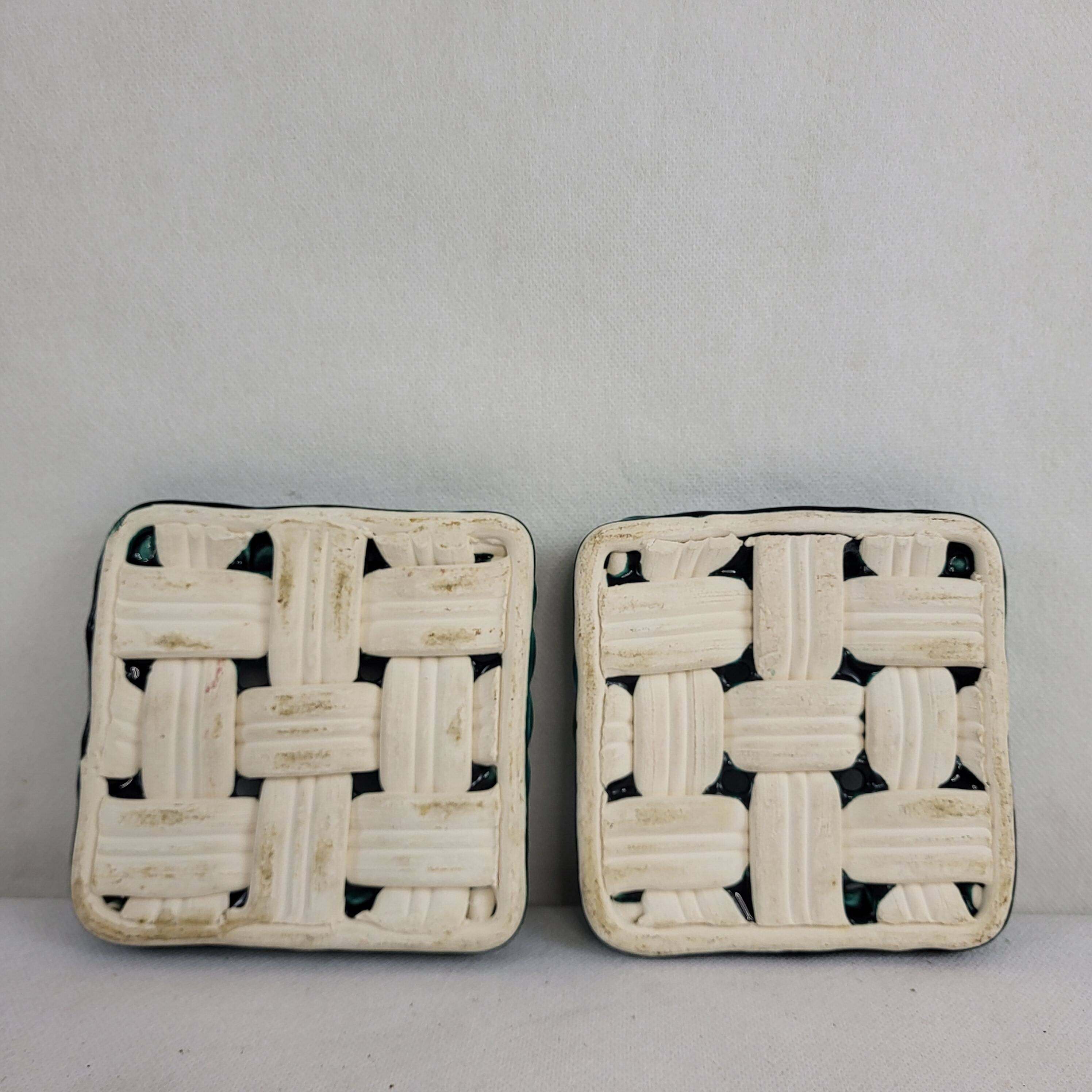 Dessous plat / bouteille Vallauris céramique tressée