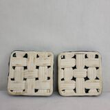 Vallauris woven ceramic trivet / bottle