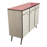 Red formica sideboard