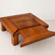 Grande table basse extensible en merisier & loupe de noyer – 1996