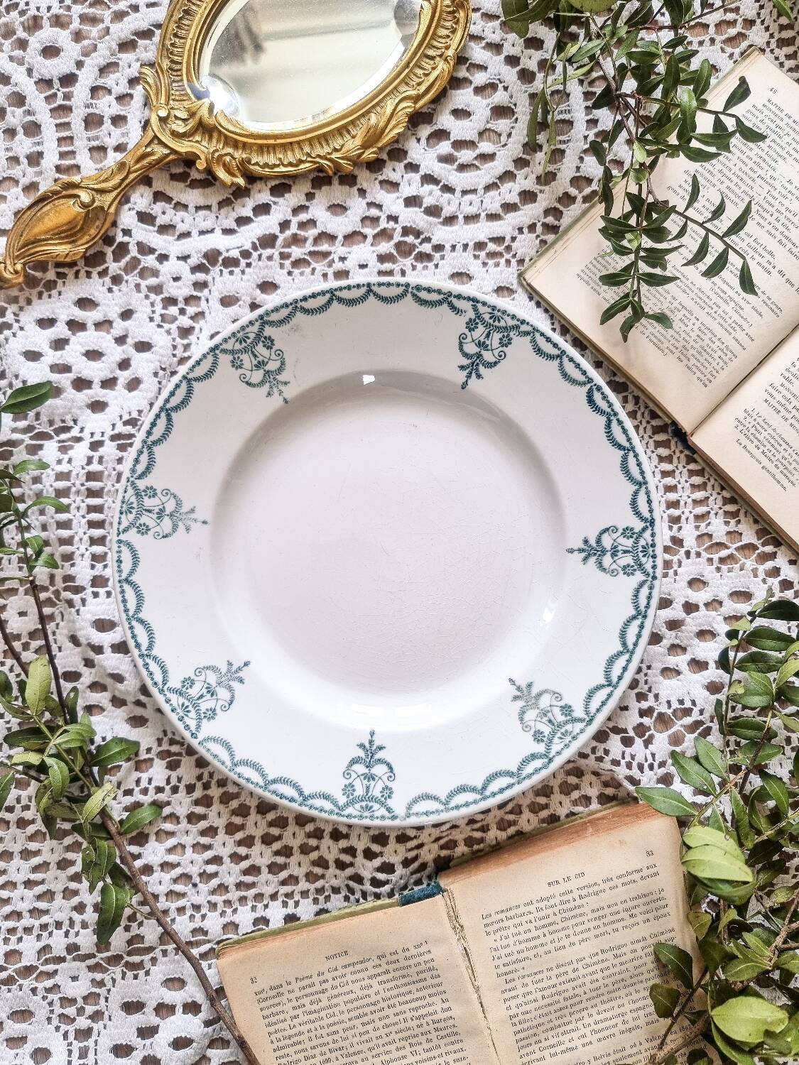 6 semi-deep ironstone plates