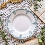 6 assiettes semi-creuse en terre de fer