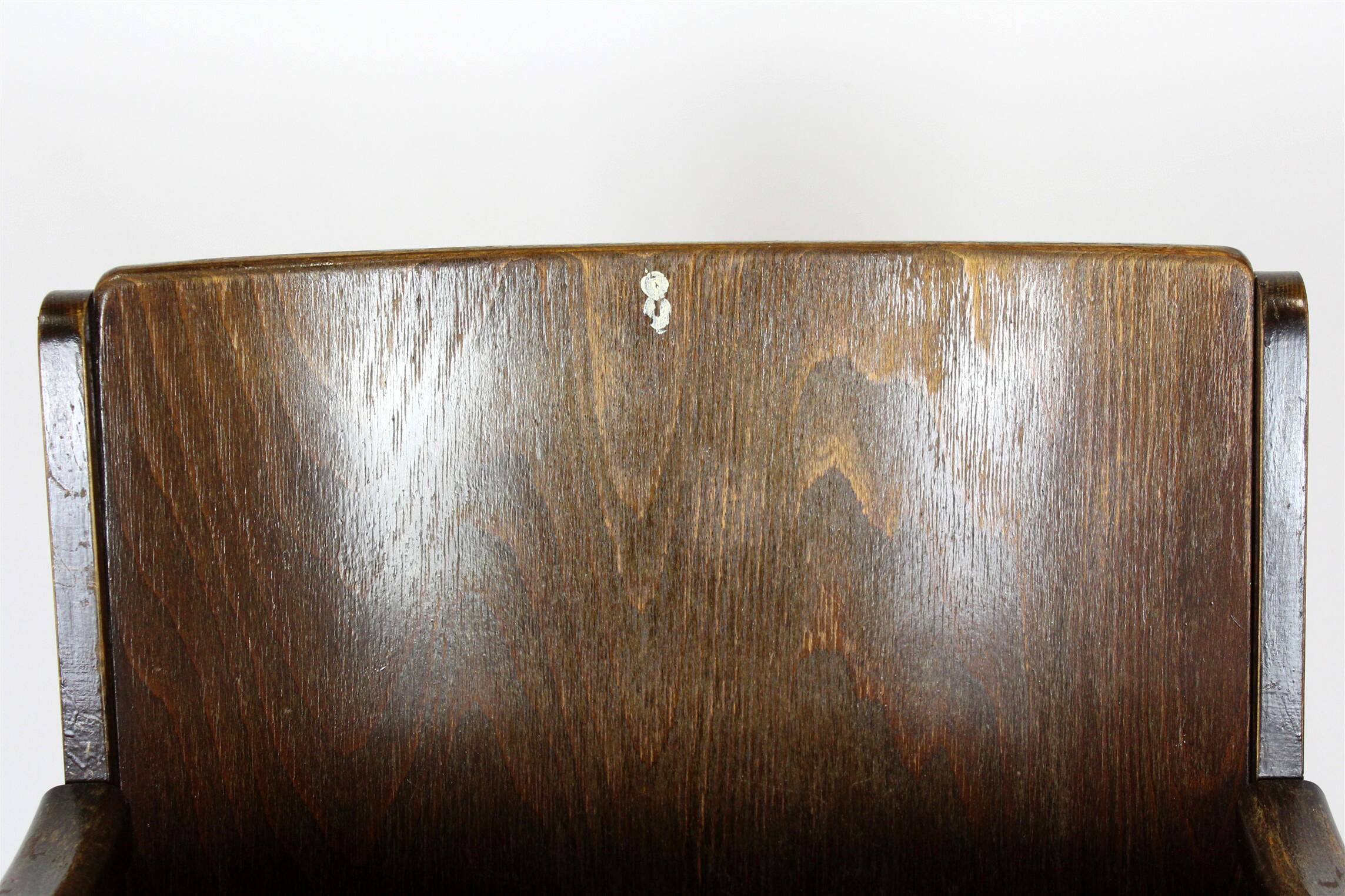 Vintage Cinema Chair TON (Thonet), 1940s Czech, Wooden Theatre Seat