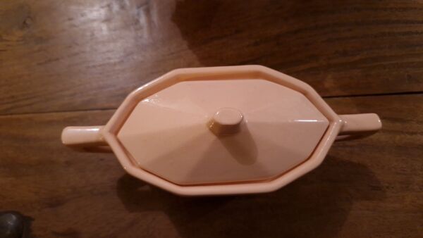 Service à thé café rose céramique longwy