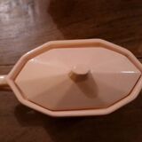 Longwy ceramic pink coffee tea set